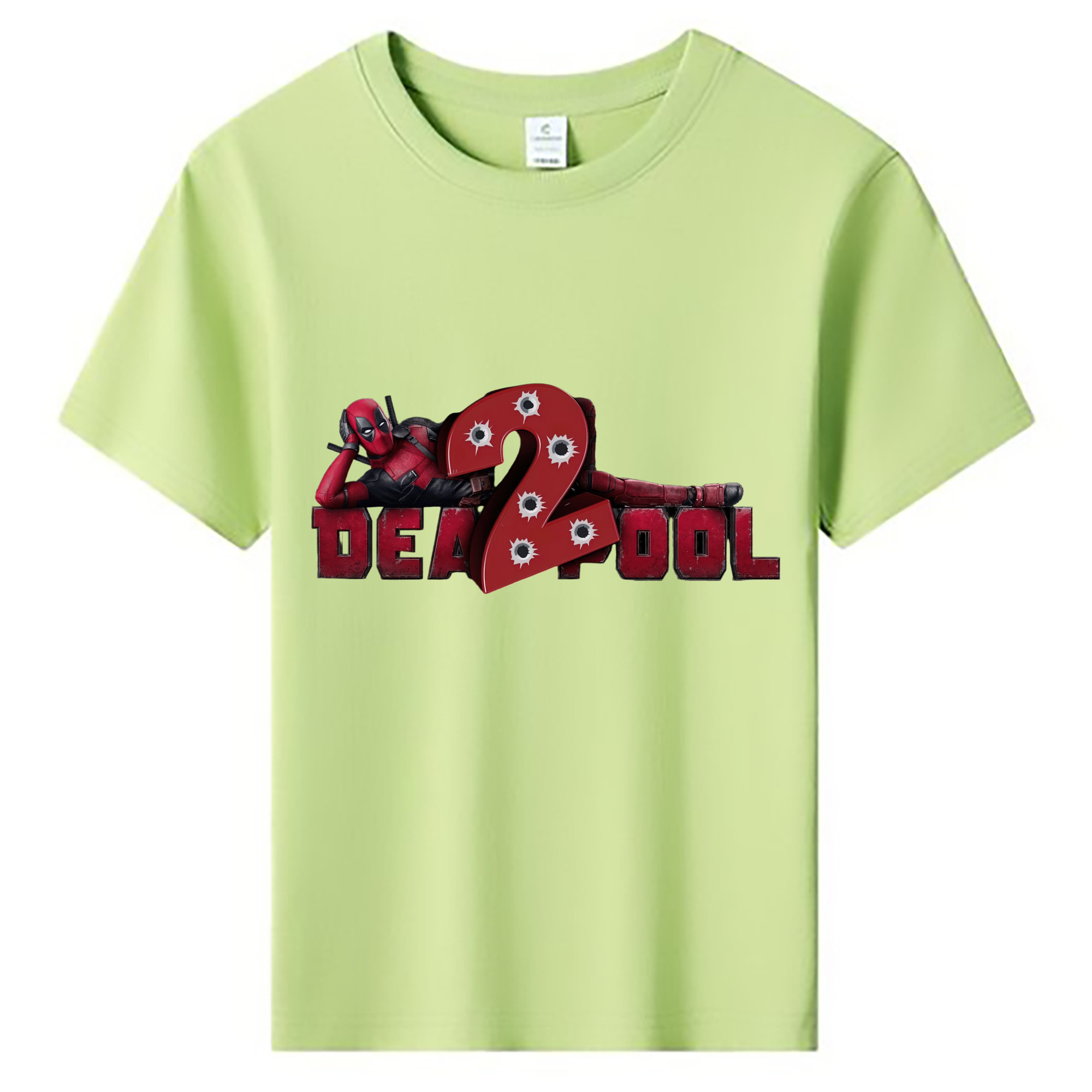 （画像用） Deadpool デッドプール 綿100％キッズTシャツ（フロントプリント）